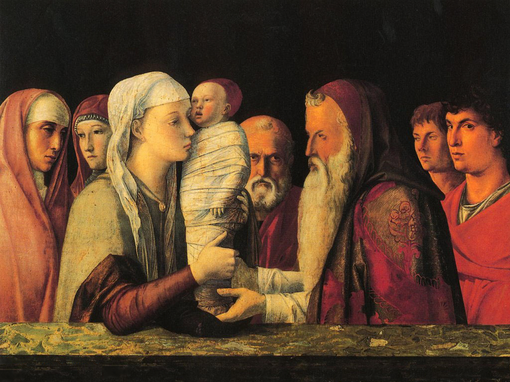 Andrea Mantegna – Presentazione Al Tempio,1455, tempera su tela, Gemäldegalerie Berlino